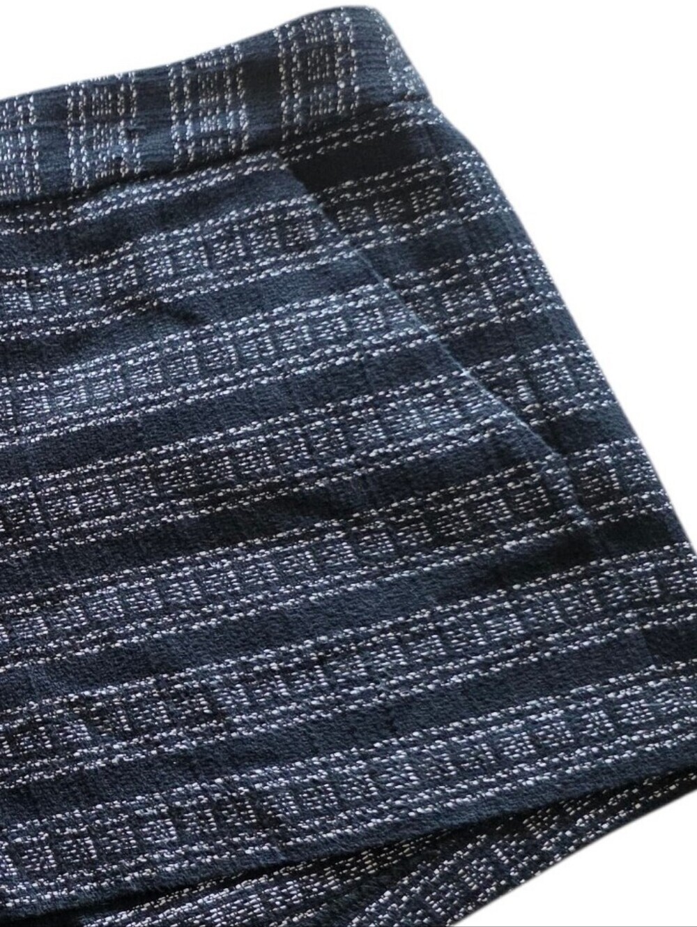 Joie Black And White Caviar Cotton Linen Tweed Shorts Size 4 - Picture 6 of 11